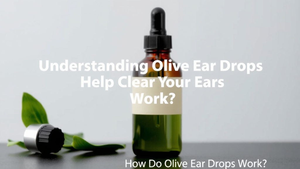 Understanding How Olive Oil Ear Drops Help Clear Your Ears