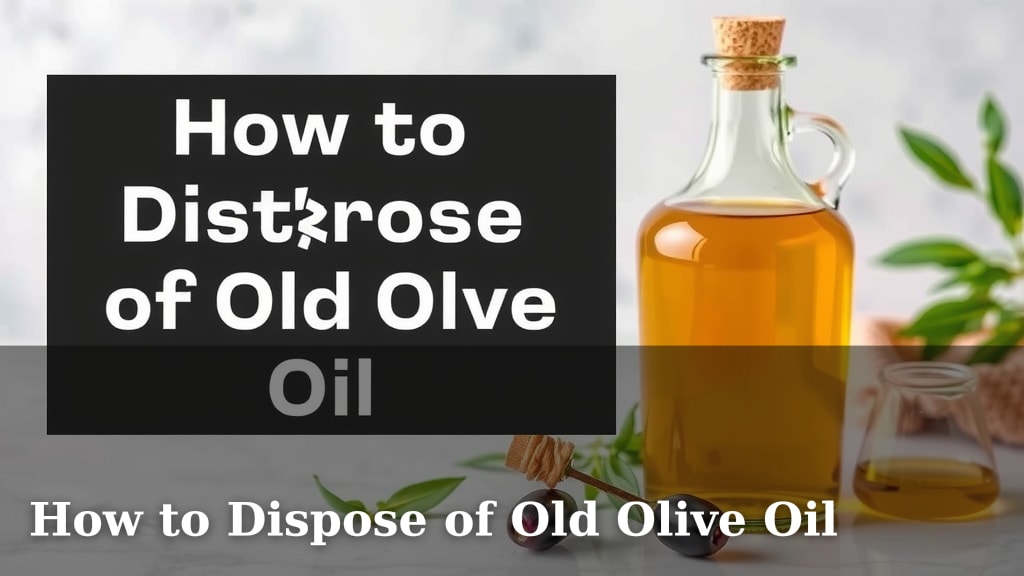 How to Dispose of Old Olive Oil