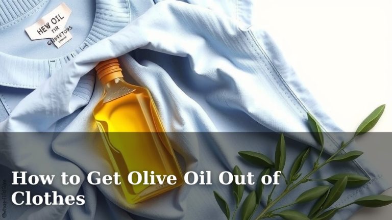 How to Get Olive Oil Out of Clothes
