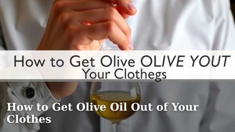 How to Get Olive Oil Out of Your Clothes