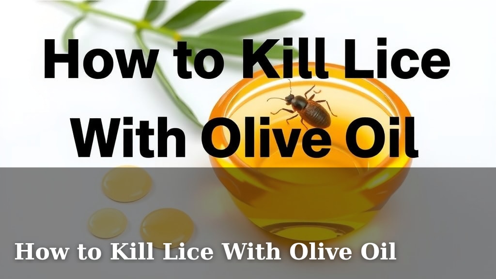How to Kill Lice With Olive Oil
