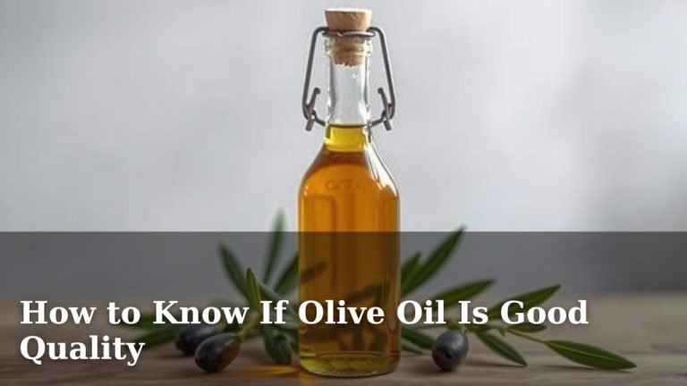 How to Know If Olive Oil Is Good Quality