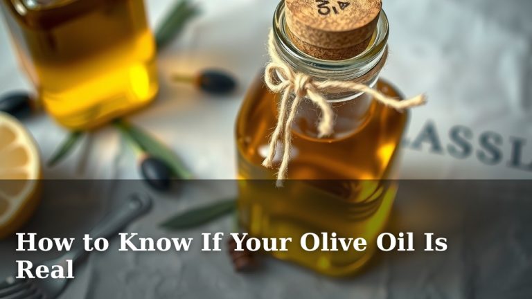 How to Know If Your Olive Oil Is Real