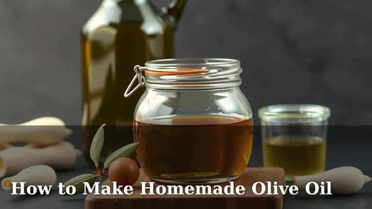 How to Make Homemade Olive Oil
