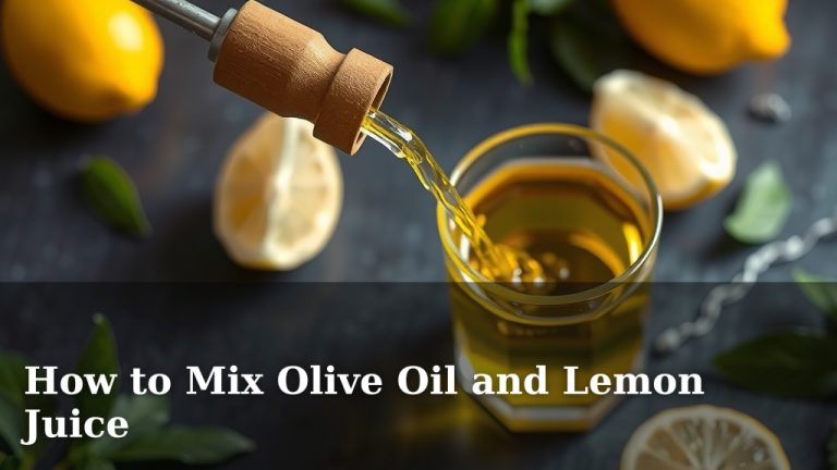 How to Mix Olive Oil and Lemon Juice