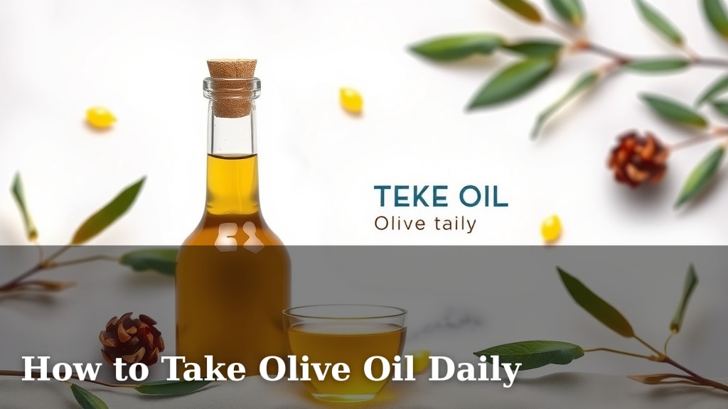 How to Take Olive Oil Daily