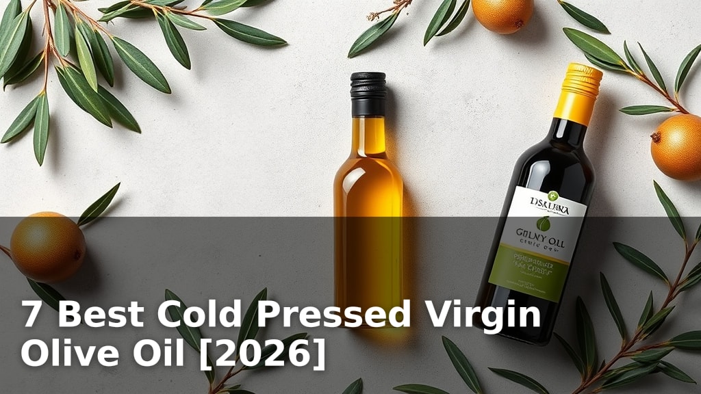 7 Best Cold Pressed Virgin Olive Oil [2026]