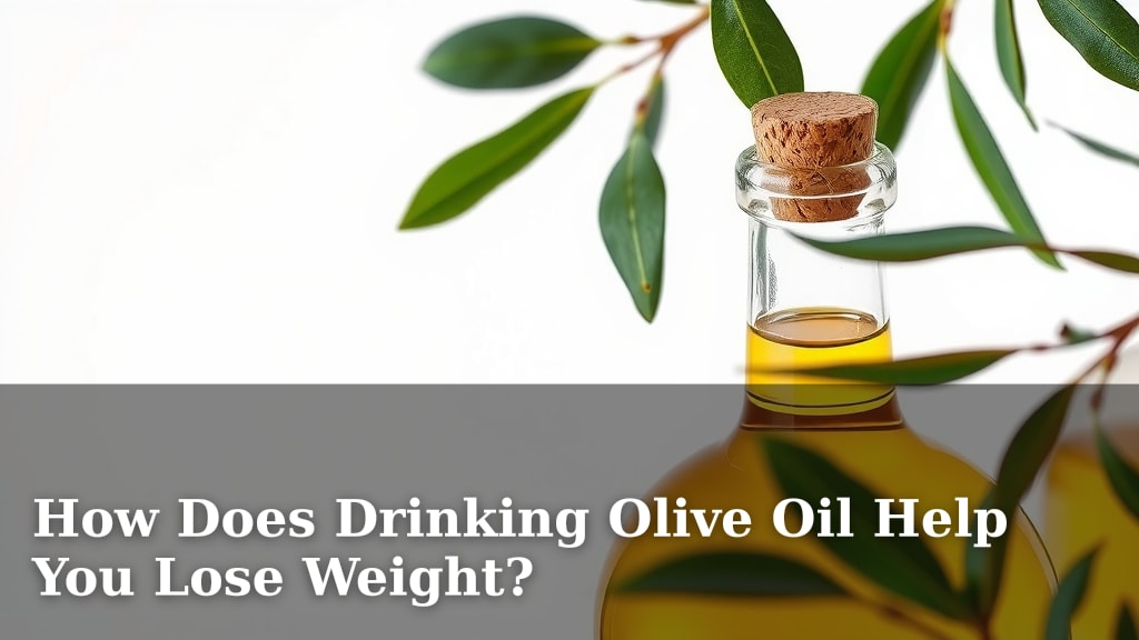 How Does Drinking Olive Oil Help You Lose Weight?