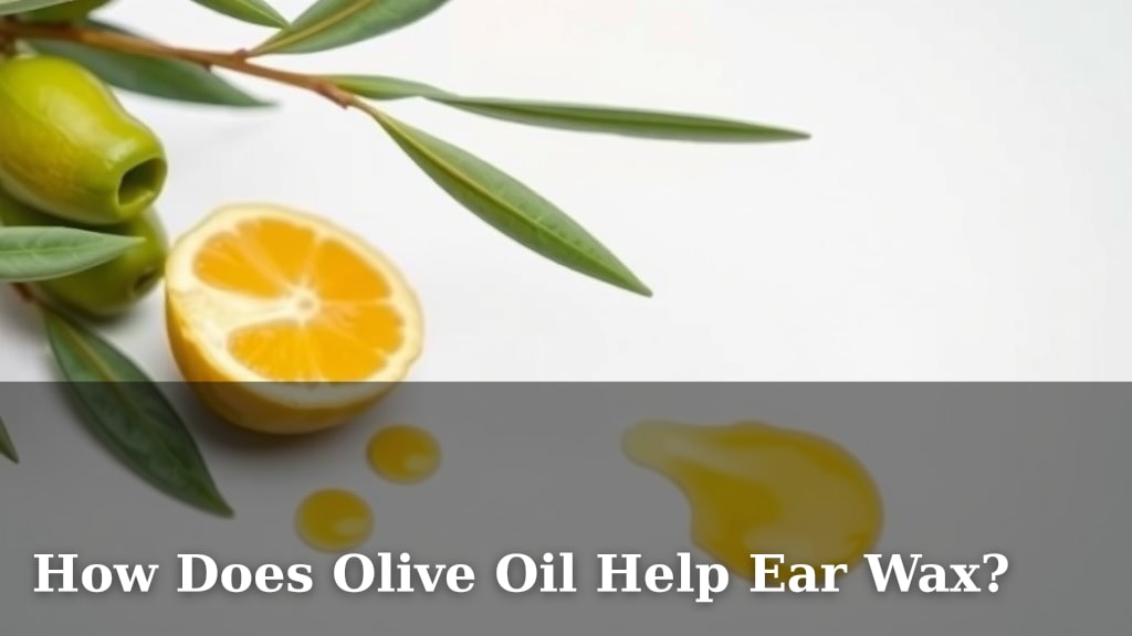 How Does Olive Oil Help Ear Wax?