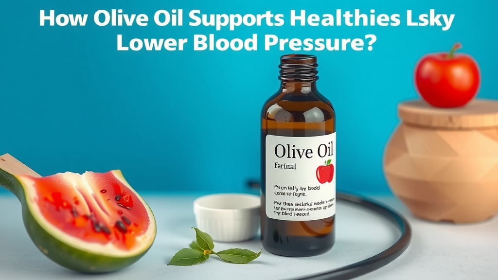 How Olive Oil Supports Healthier Blood Pressure Levels