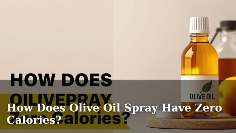How Does Olive Oil Spray Have Zero Calories?