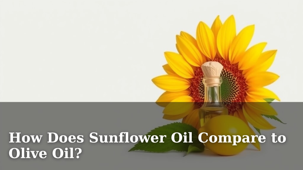 How Does Sunflower Oil Compare to Olive Oil?