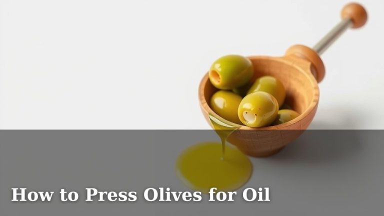 How to Press Olives for Oil