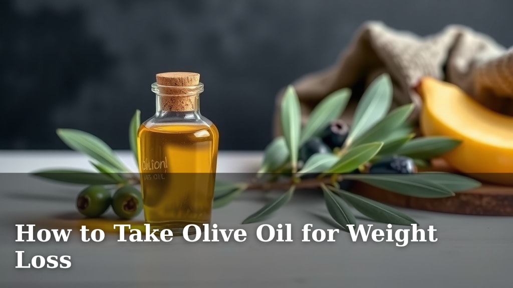 How to Take Olive Oil for Weight Loss