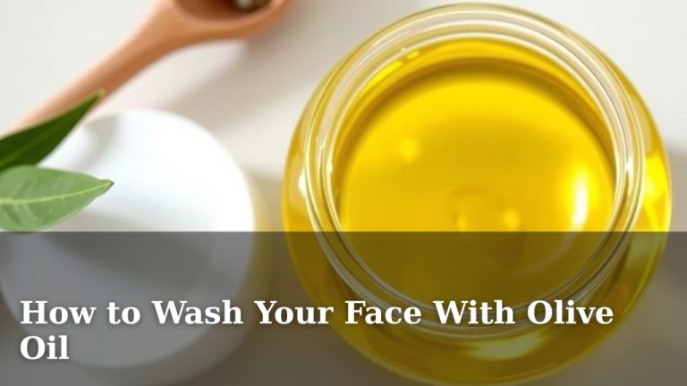 How to Wash Your Face With Olive Oil