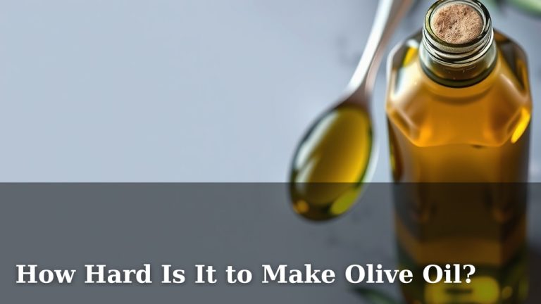 How Hard Is It to Make Olive Oil?