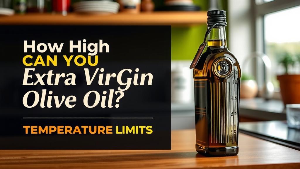 Understanding Your Extra Virgin Olive Oil's Temperature Limits