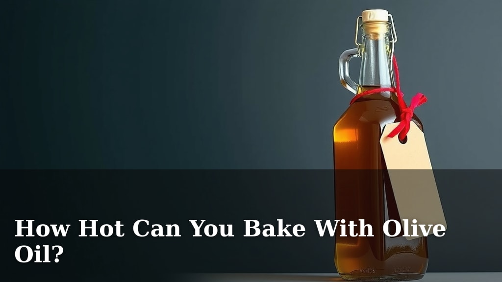How Hot Can You Bake With Olive Oil?
