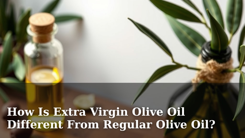 How Is Extra Virgin Olive Oil Different From Regular Olive Oil?