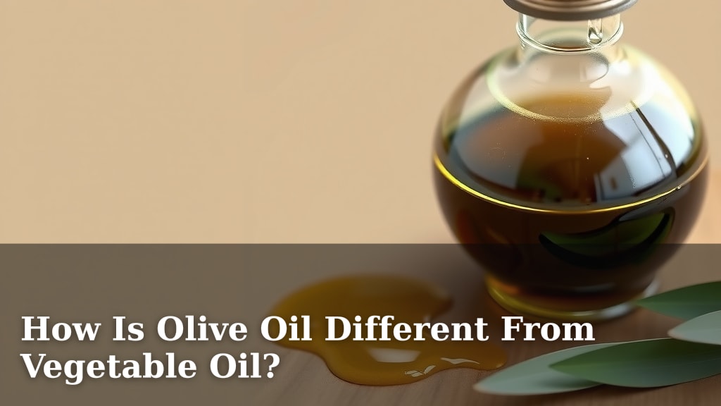 How Is Olive Oil Different From Vegetable Oil?