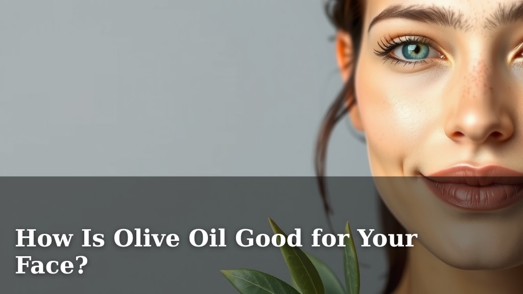 How Is Olive Oil Good for Your Face?