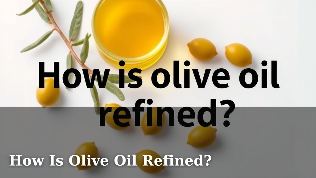 How Is Olive Oil Refined?