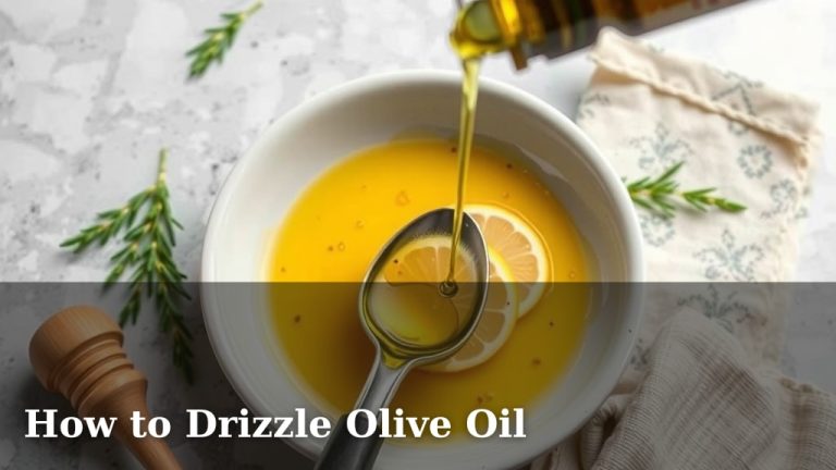 How to Drizzle Olive Oil