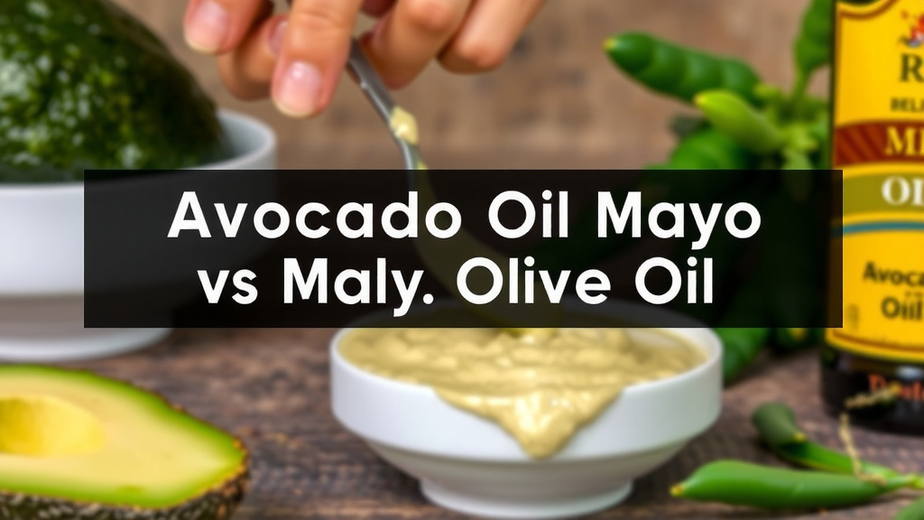 Making the Mayo Choice: Avocado Oil vs. Olive Oil