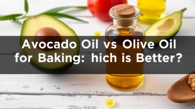 Avocado Oil vs Olive Oil for Baking: Which is Better