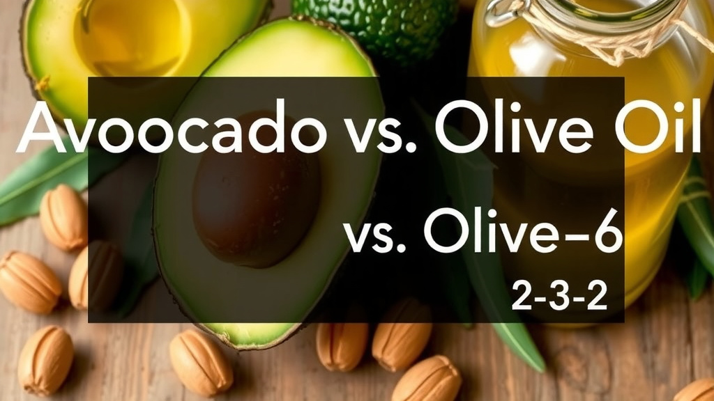 Comparing Avocado Oil and Olive Oil: Omega-3 vs. Omega-6