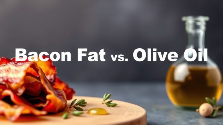 Bacon Fat vs Olive Oil: Which is Healthier for Cooking
