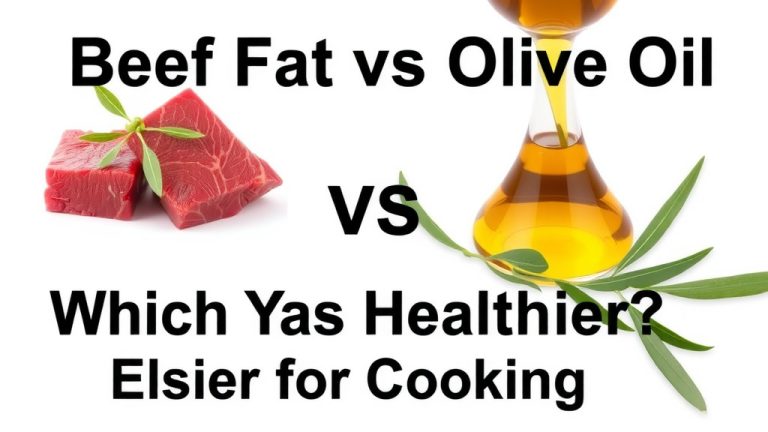 Beef Fat vs Olive Oil: Which is Healthier for Cooking