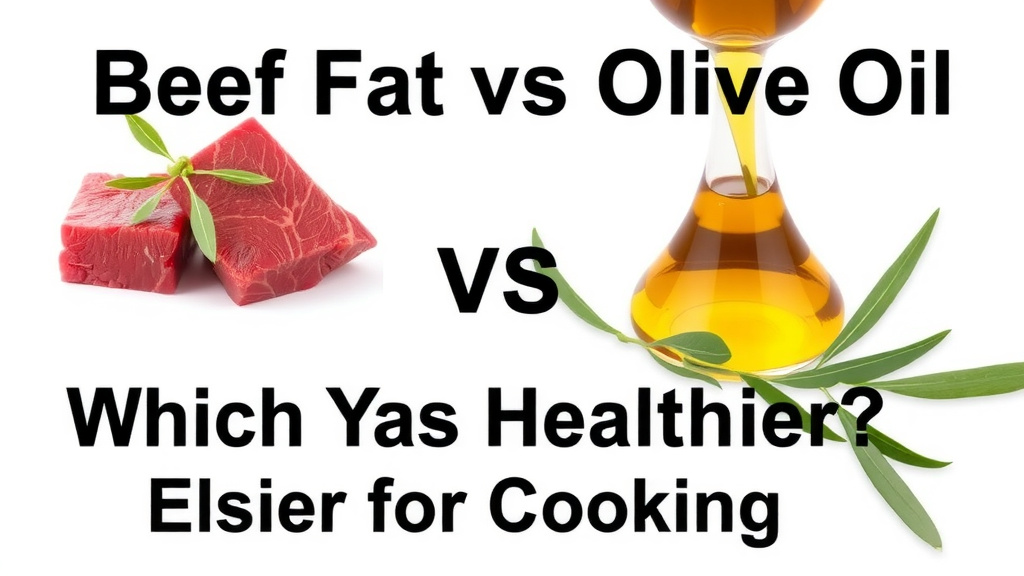 Beef Fat vs Olive Oil: Which is Healthier for Cooking