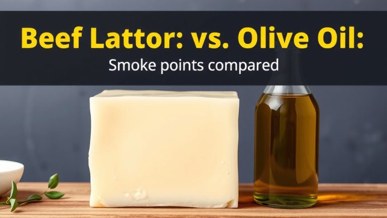 Beef Tallow vs Olive Oil: Smoke Points Compared