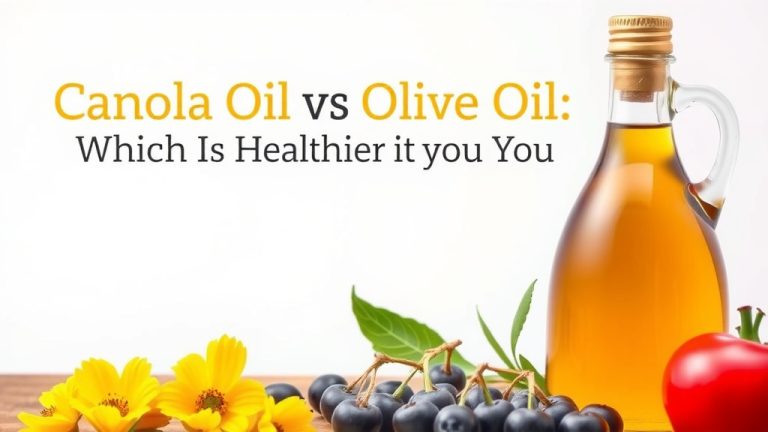 Canola Oil vs Olive Oil: Which is Healthier for You