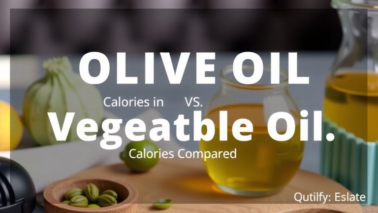 Olive Oil vs Vegetable Oil Calories Compared