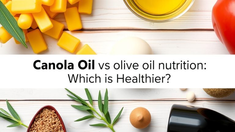 Canola Oil vs Olive Oil Nutrition: Which is Healthier