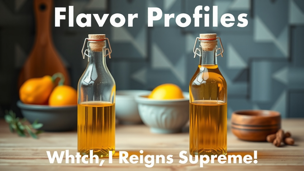 Flavor Profiles: Canola Oil vs. Olive Oil