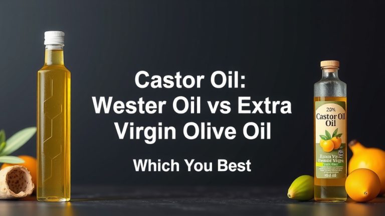 Castor Oil vs. Extra Virgin Olive Oil: Which is Best