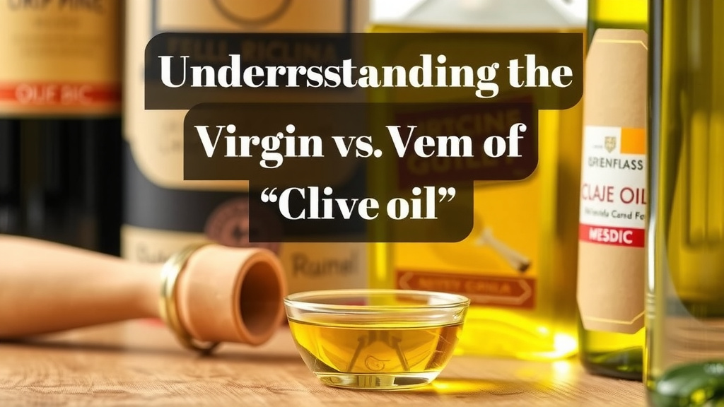 Understanding Your Olive Oil Options: Virgin vs. "Classic"