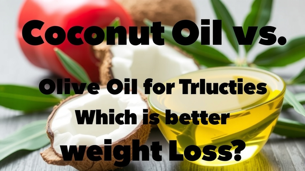 Coconut Oil vs. Olive Oil: Which is Better for Weight Loss?