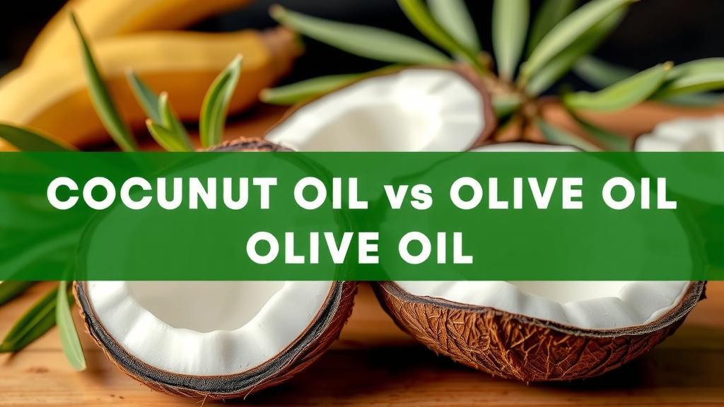 Understanding the Nutritional Differences: Coconut Oil vs. Olive Oil