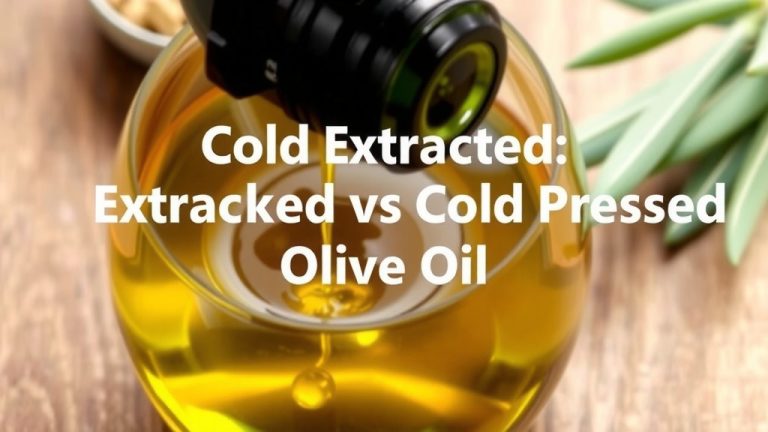 Cold Extracted vs Cold Pressed Olive Oil Explained