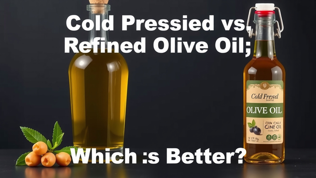 Cold Pressed vs Refined Olive Oil: Which Is Better