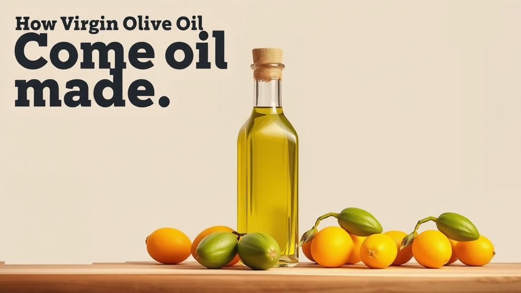How Virgin Olive Oil Comes to Be