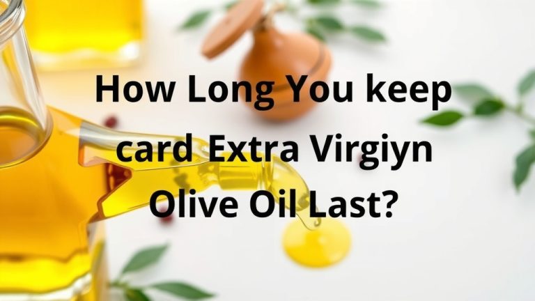 How Long Does Extra Virgin Olive Oil Last?