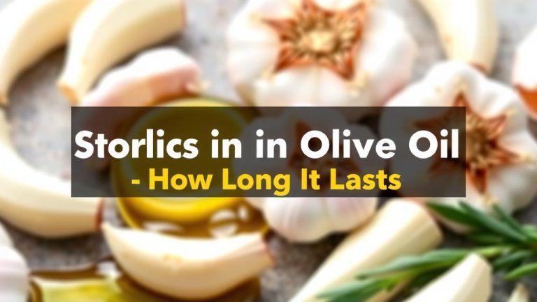 Storing Garlic in Olive Oil: How Long It Lasts