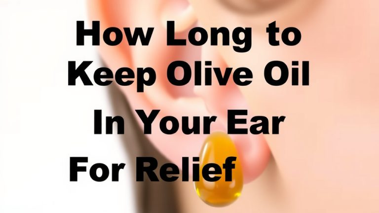 How Long to Keep Olive Oil in Your Ear for Relief